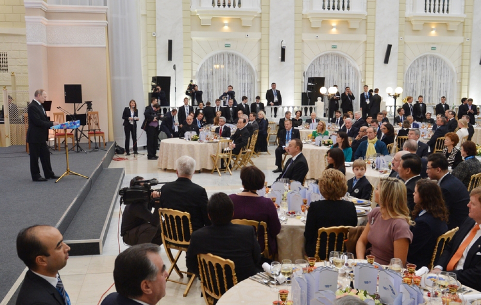 President Ilham Aliyev attends official reception in Sochi