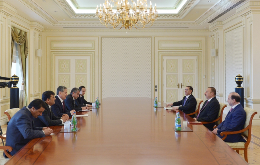 Azerbaijani President receives Tajik FM