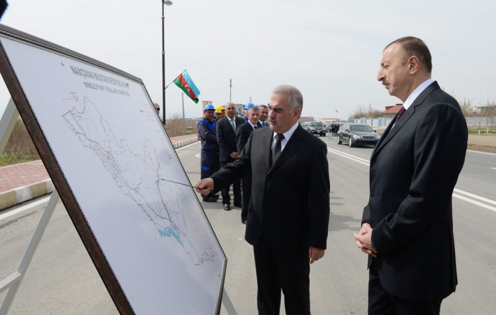 President Ilham Aliyev inaugurates Nakhchivan-Shahbuz-Batabat highway
