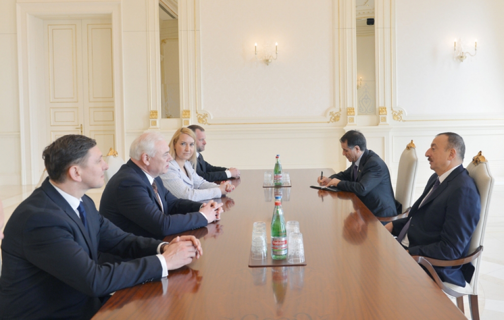 Azerbaijani President Ilham Aliyev received delegation led by Lithuanian Interior Minister