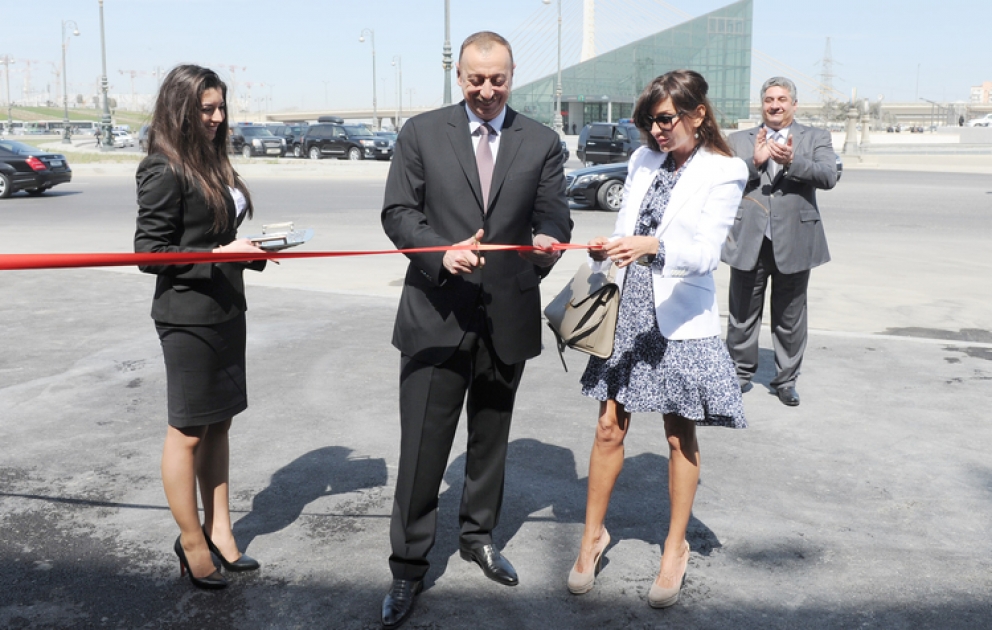 National Gymnastics Arena opens in Baku Azerbaijani President Ilham Aliyev attends the opening ceremony