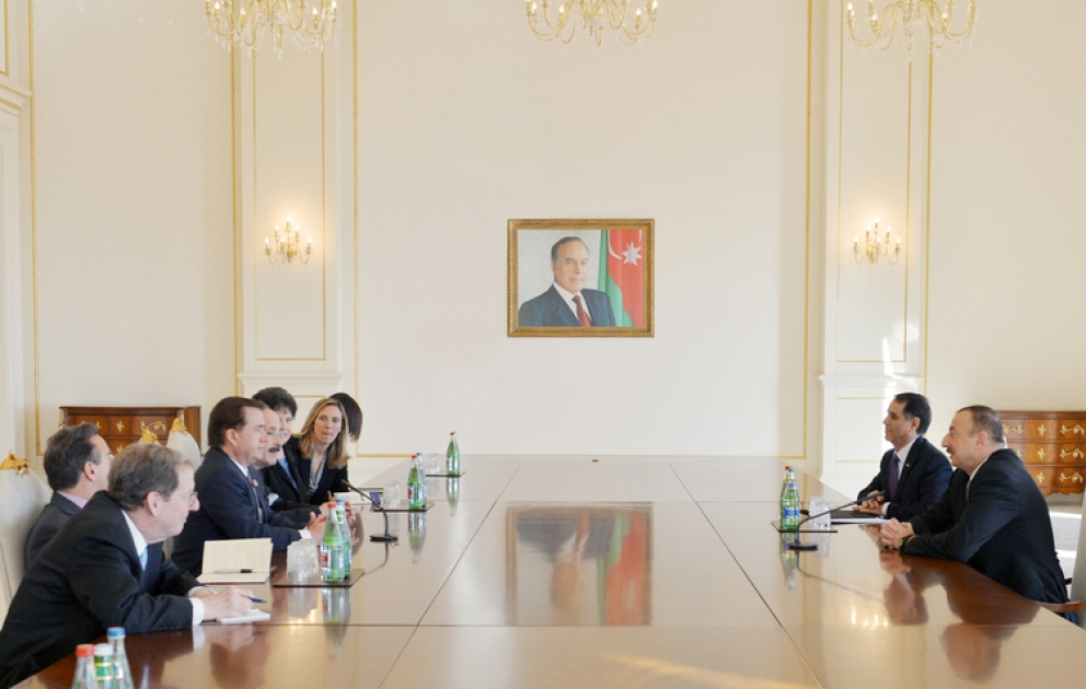 President Ilham Aliyev received Chairman of U.S. House Foreign Affairs Committee and his accompanying delegation of congressmen