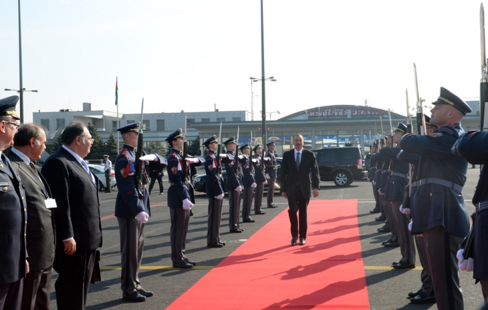 Azerbaijani President Ilham Aliyev completed his working visit to Czech Republic