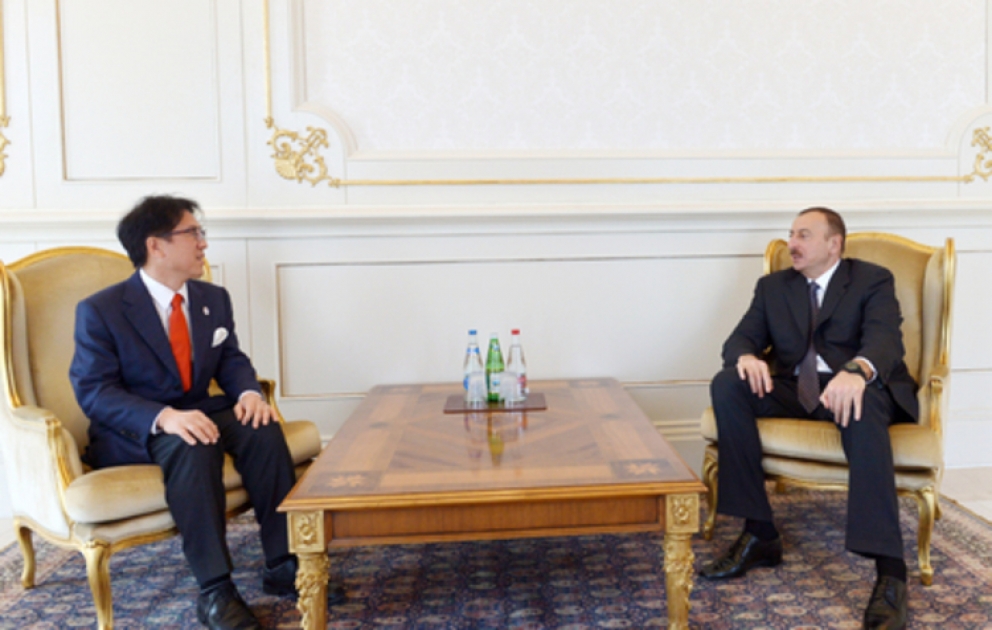 President Ilham Aliyev received Director General of Japan`s Office for Promotion of Tokyo 2020 Olympic and Paralympic Games, Special Adviser to Prime Minister
