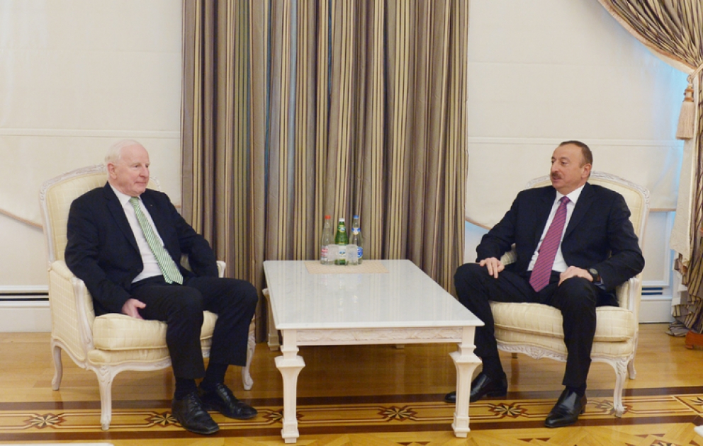 Президент Азербайджана Ильхам Алиев принял президента Европейского олимпийского комитета
