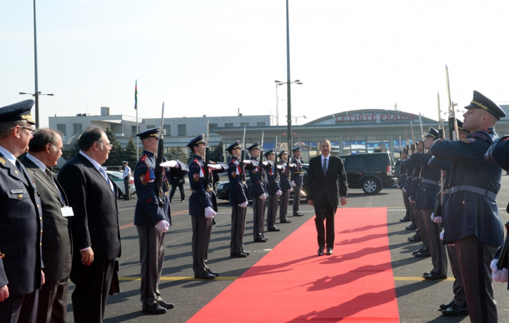 Arbeitsbesuch des Präsidenten von Aserbaidschan Ilham Aliyev in Tschechien ist zu Ende gegangen
