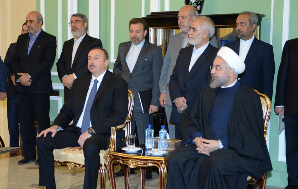 La cérémonie de la signature des documents azerbaïdjano – iraniens