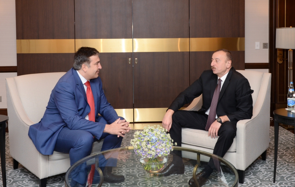 Le président azerbaïdjanais Ilham Aliyev a reçu l’ancien président géorgien Mikheïl Saakachvili