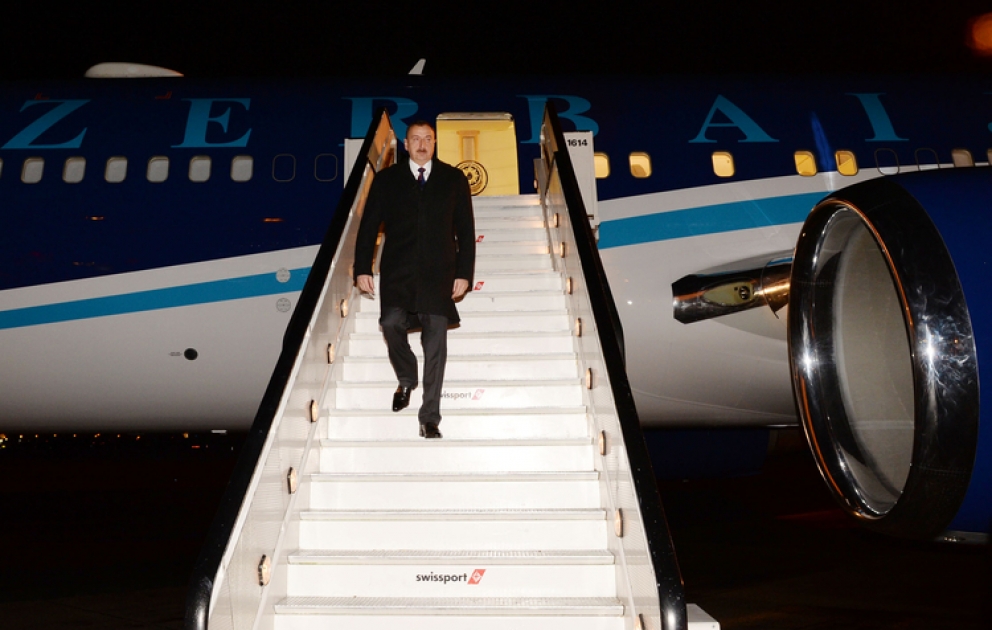 Le président azerbaïdjanais Ilham Aliyev est arrivé en visite d’affaires en Belgique