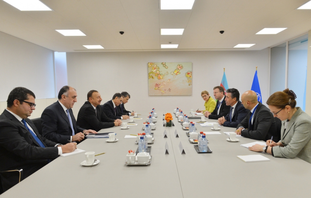 Entretien du président Ilham Aliyev avec le secrétaire général de l’OTAN Anders Fogh Rasmussen