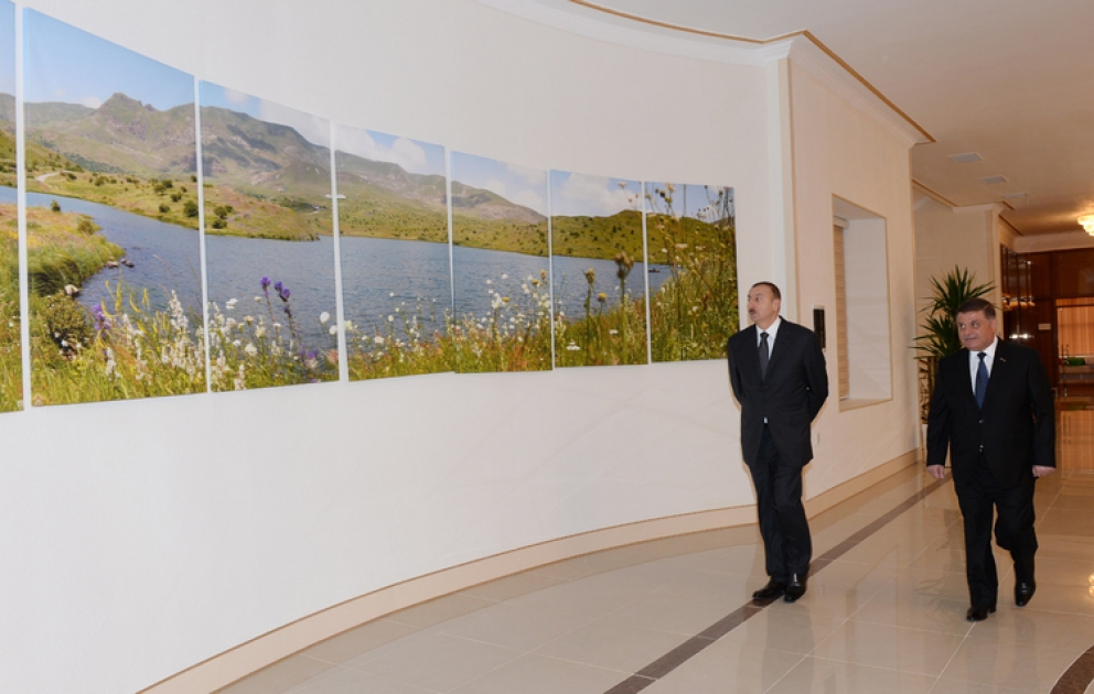 Visite du président Ilham Aliyev à Göygöl