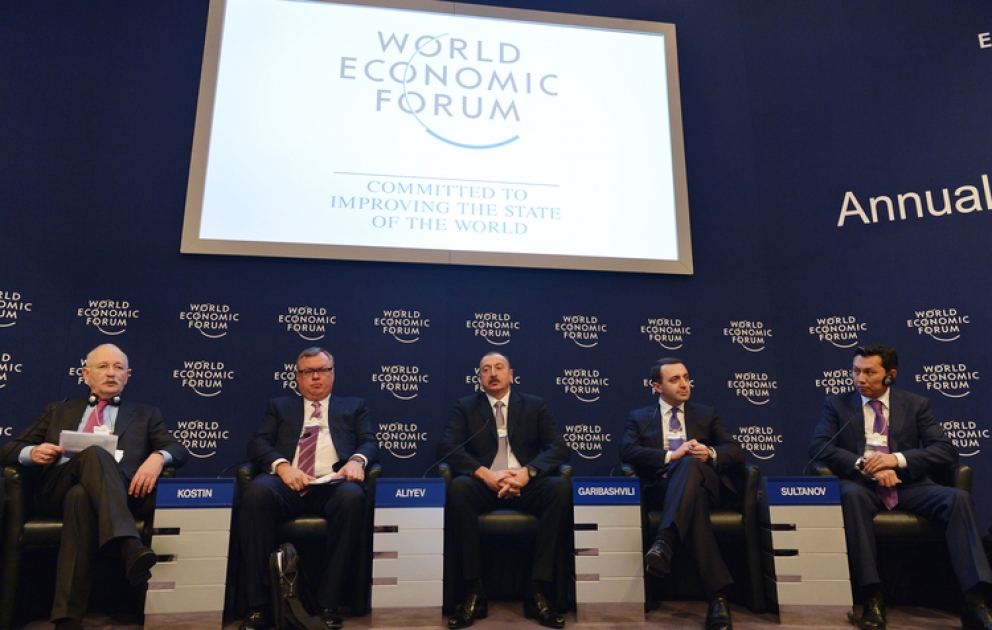 Le président azerbaïdjanais Ilham Aliyev a participé à la session «Eurasie – les nouvelles frontières» dans le cadre du Forum économique mondial