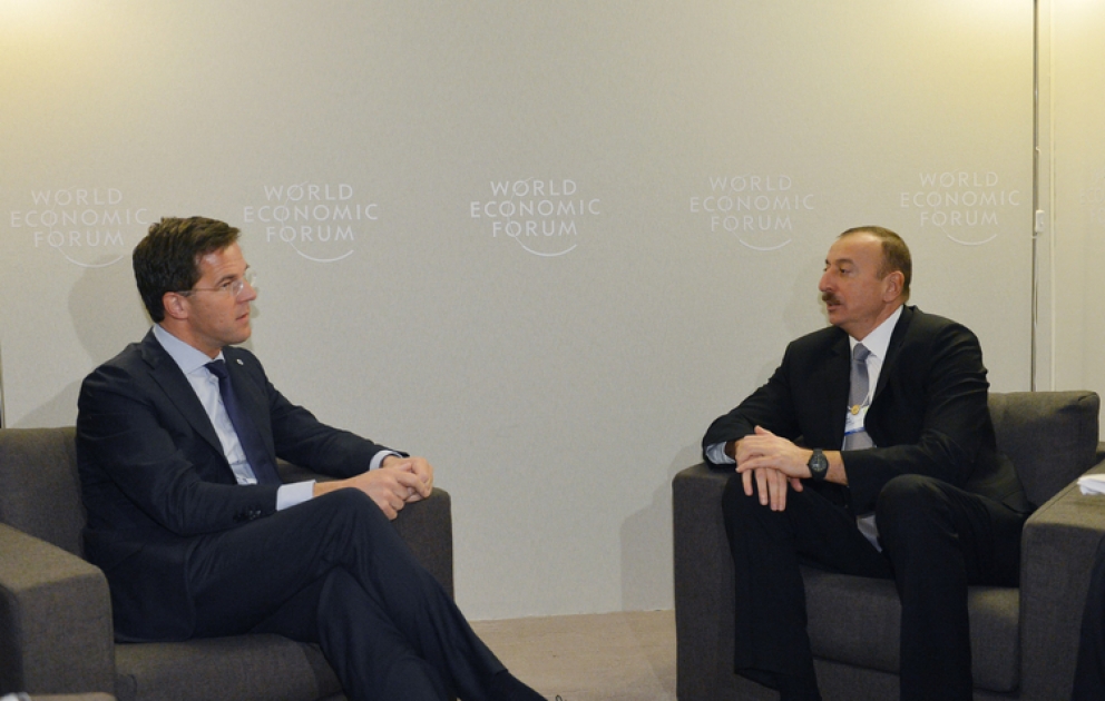 Le président azerbaïdjanais Ilham Aliyev a rencontré Mark Rutte, premier ministre néerlandais