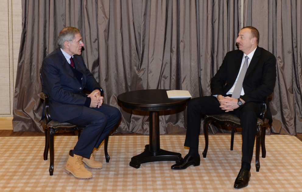 Le président azerbaïdjanais Ilham Aliyev a rencontré Gérard Mestrallet, PDG de la société GDF Suez