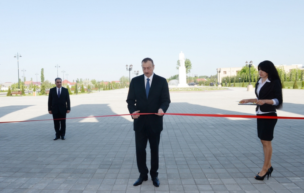Azərbaycan Prezidenti İlham Əliyev Ağdaşda Heydər Əliyev Mərkəzinin açılışında iştirak edib