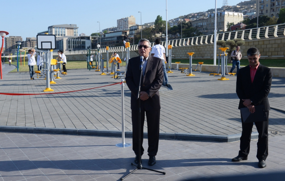 Dənizkənarı Milli Parkda Milli Olimpiya Komitəsinin yeni sağlamlıq meydançası istifadəyə verildi