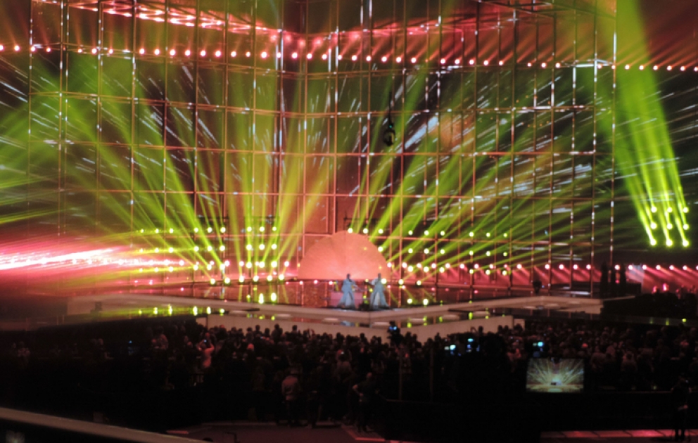 “Eurovision-2014” mahnı müsabiqəsinin finalında çıxış edəcək iştirakçıların mətbuat üçün açıq məşqi keçirilib