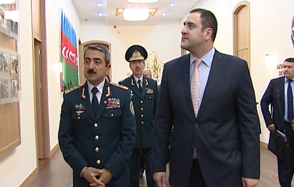 Gürcüstanın Daxili İşlər naziri Dövlət Sərhəd Xidmətində olub