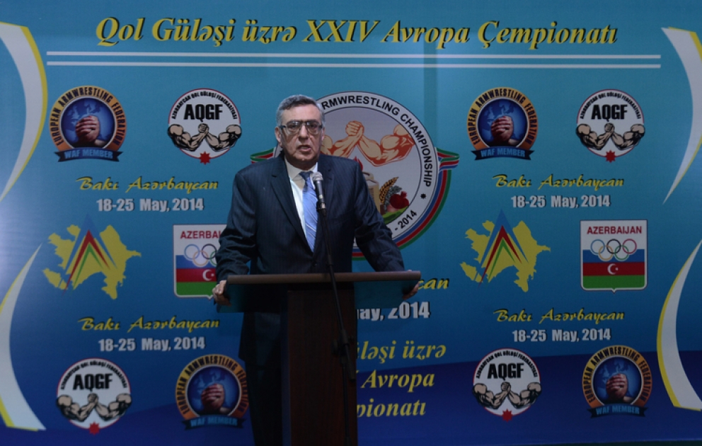 Bakıda qol güləşi üzrə XXIV Avropa çempionatının açılış mərasimi olub