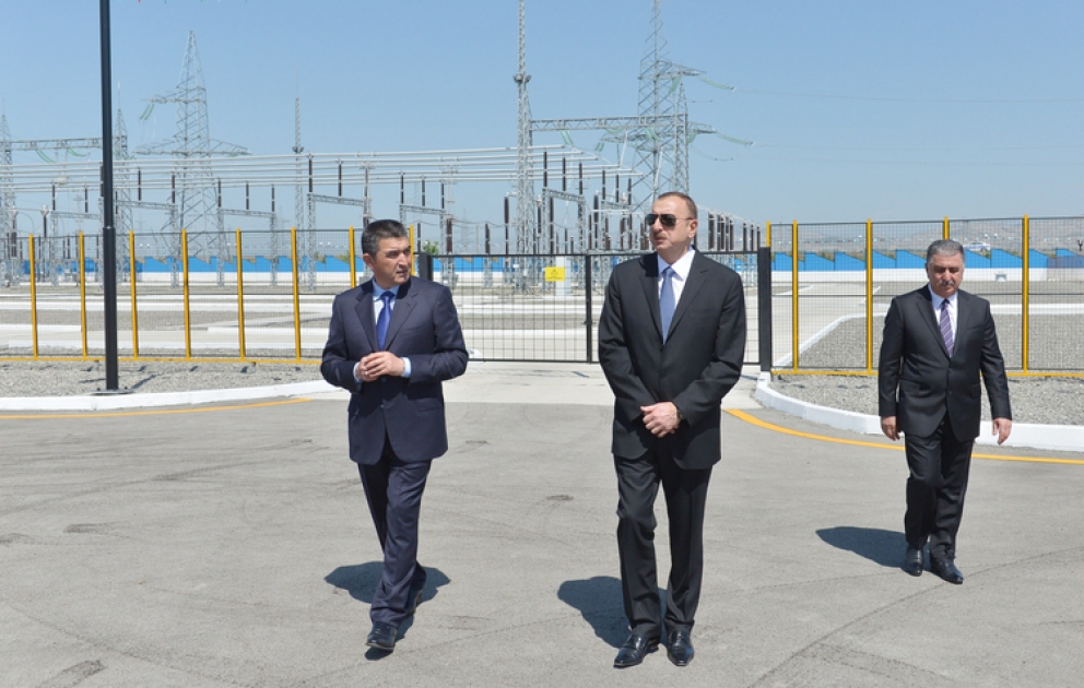 President Ilham Aliyev attended opening of 220-kilovolt electric substation “Agdash”