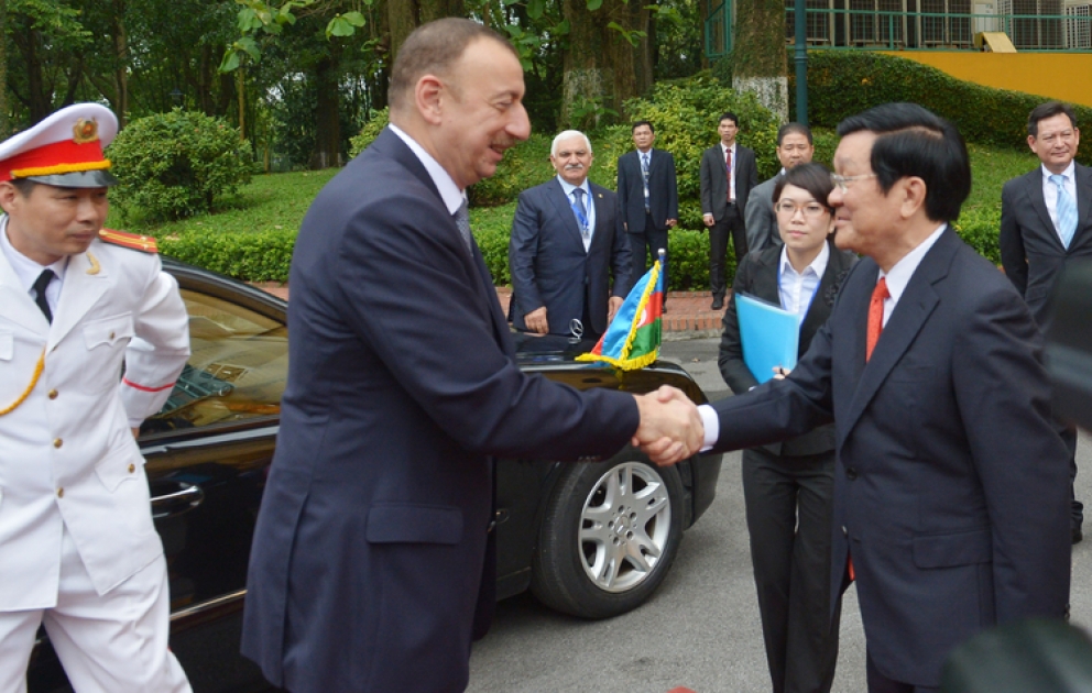 Official welcoming ceremony for President Ilham Aliyev was held in Vietnam