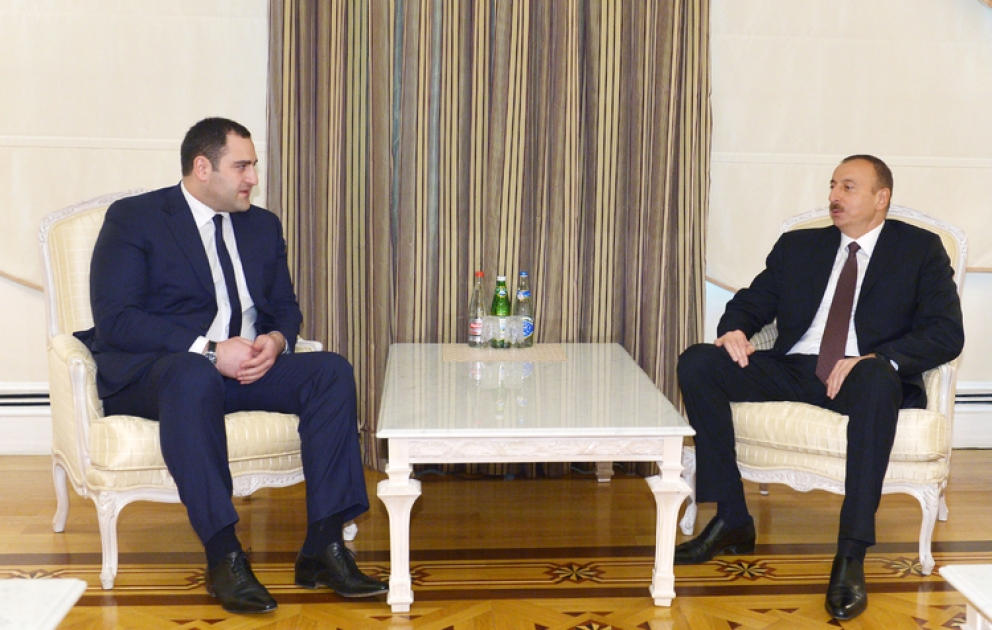 President Ilham Aliyev received Georgian Minister of Internal Affairs