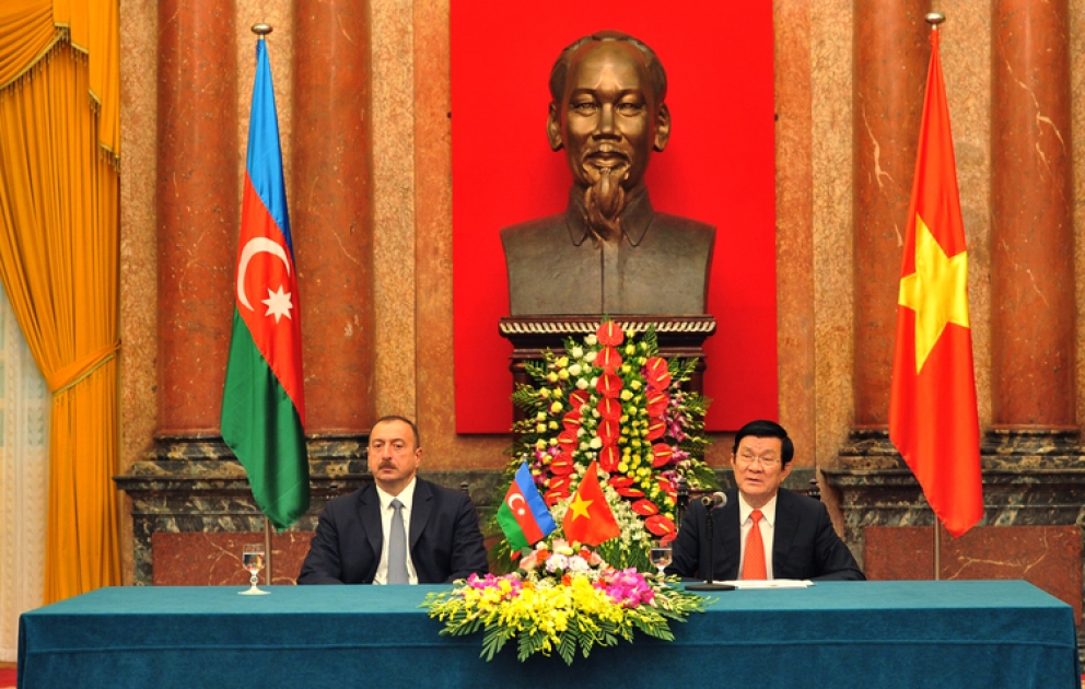 Presidents of Azerbaijan and Vietnam made statements for the press