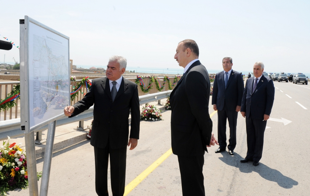 Состоялось открытие капитально реконструированной автомобильной дороги Тагиев-Сахиль