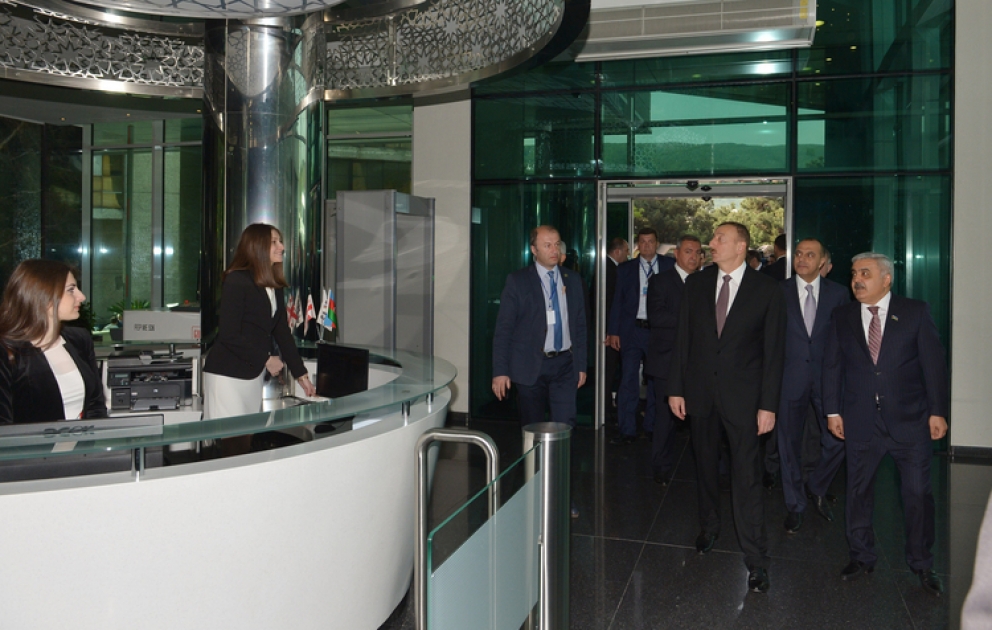 Le président Ilham Aliyev a visité le nouveau bâtiment administratif de la SOCAR en Géorgie