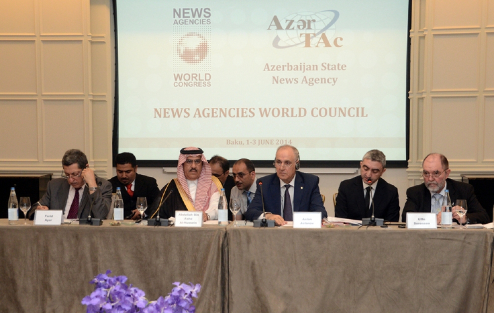 In Baku hat die Sitzung des Weltkongresses der Nachrichtenagenturen ihre Arbeit begonnen