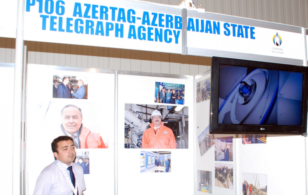 XXI Beynəlxalq Xəzər neft və qaz sərgisində AzərTAc da öz stendi ilə təmsil olunur