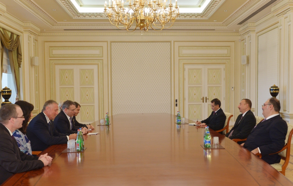 Le président azerbaïdjanais Ilham Aliyev a reçu la délégation conduite par le ministre tchèque des affaires étrangères