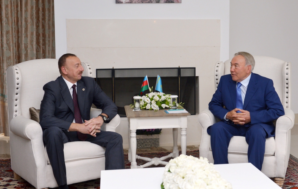 Treffen der Präsidenten von Aserbaidschan und Kasachstan in Bodrum