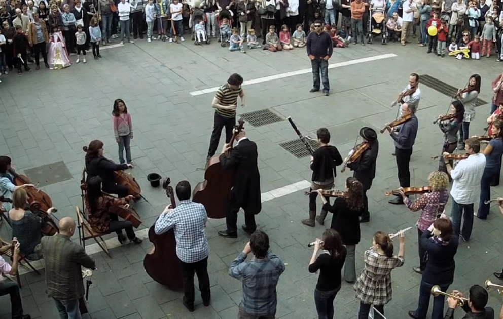 Som Sabadell flashmob