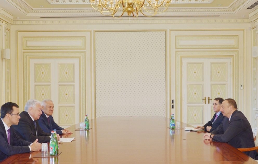 President Ilham Aliyev received a delegation led by the chairman of Mazhilis of the Parliament of Kazakhstan