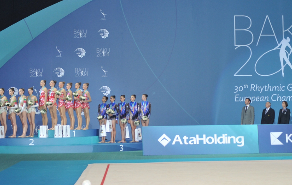 Rusiya gimnastları Avropa çempionatında qrup hərəkətləri üzrə qızıl medal qazanıb