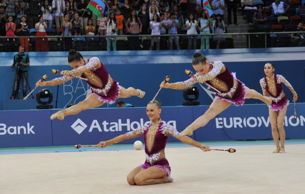 Bakıda bədii gimnastika üzrə Avropa çempionatının bağlanış mərasimi keçirilib