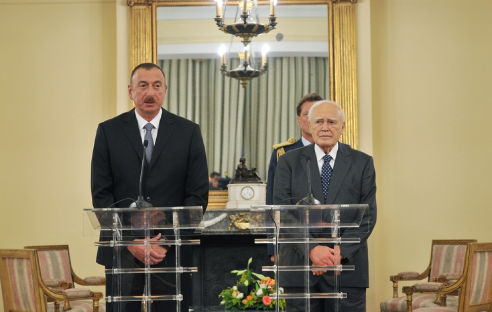 Les présidents azerbaïdjanais et grec ont tenu une conférence de presse
