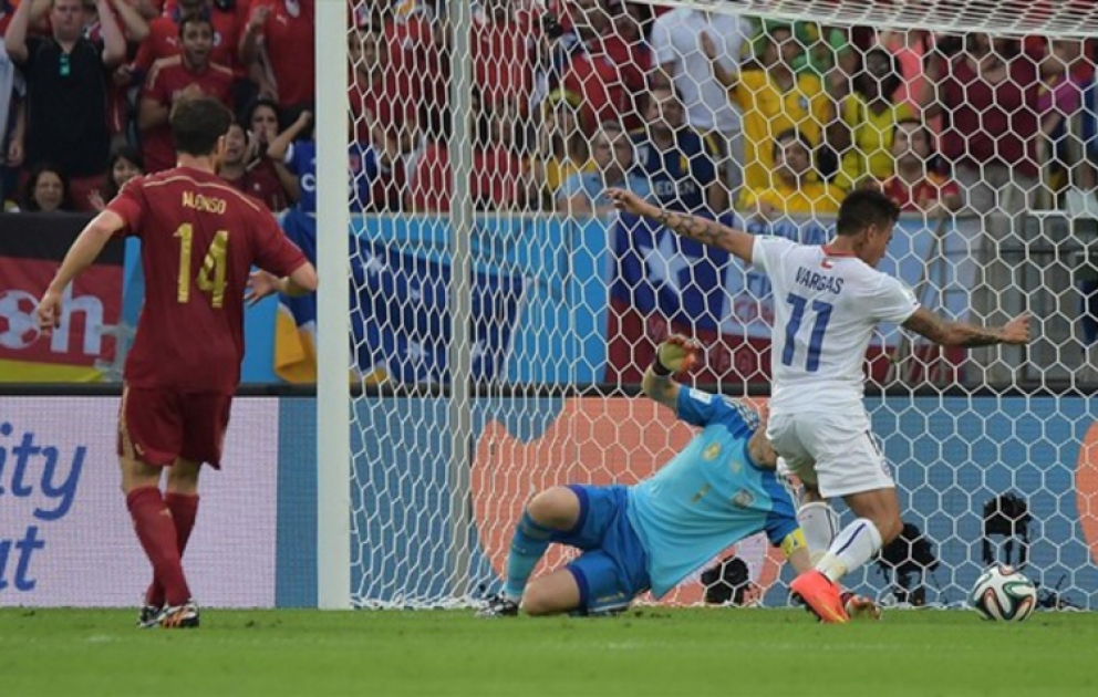 Çili millisi Braziliyada keçirilən futbol üzrə dünya çempionatında növbəti qələbəsini qazanıb