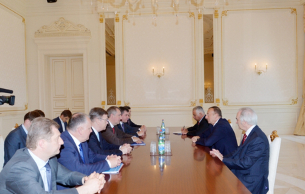 Le président Ilham Aliyev a reçu la délégation conduite par le vice-Premier ministre russe