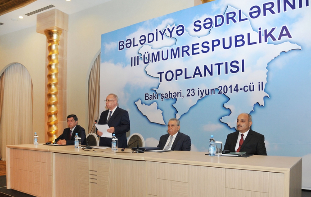 Bakıda Bələdiyyə sədrlərinin III ümumrespublika toplantısı keçirilib
