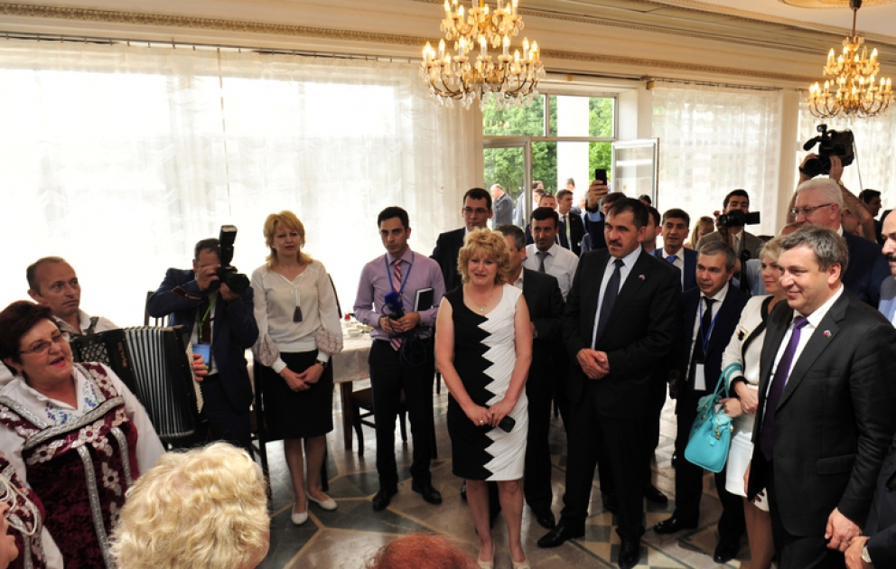 Rusiyalı qonaqlar İsmayıllı rayonunun İvanovka kəndində olublar
