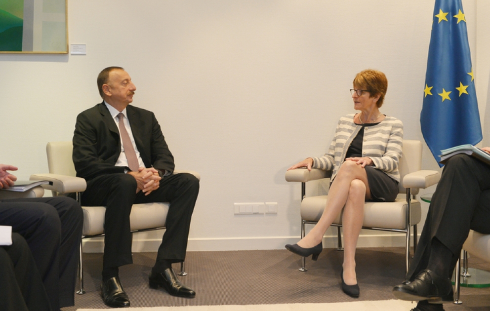 Entretien du président azerbaïdjanais Ilham Aliyev avec la présidente de l’APCE Anne Brasseur