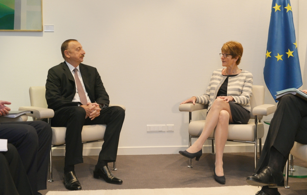President Ilham Aliyev met with PACE President Anne Brasseur in Strasbourg