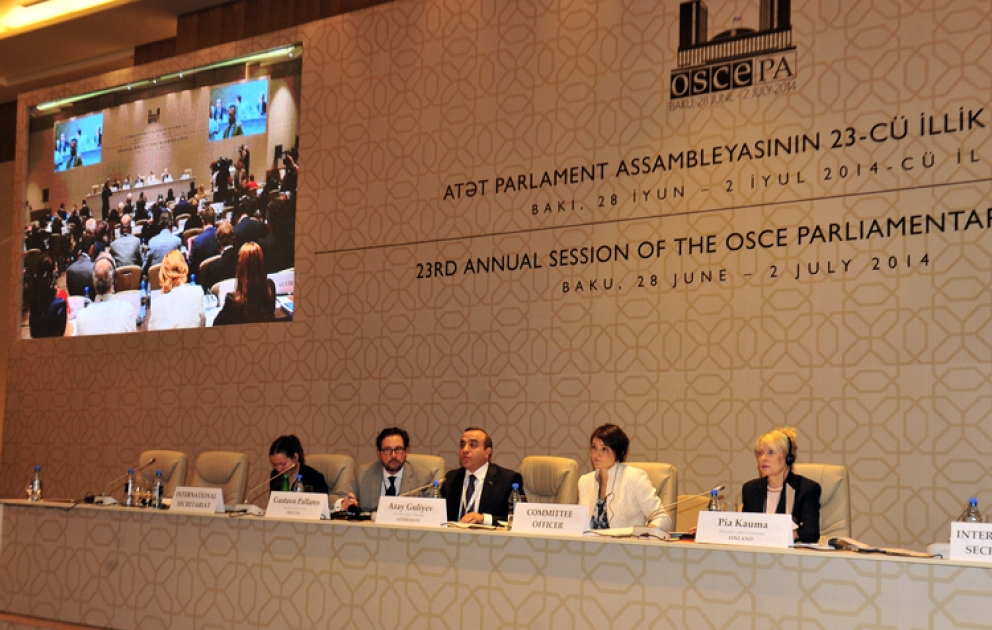 ATƏT Parlament Assambleyasının iyirmi üçüncü illik sessiyası iclaslarla davam edir