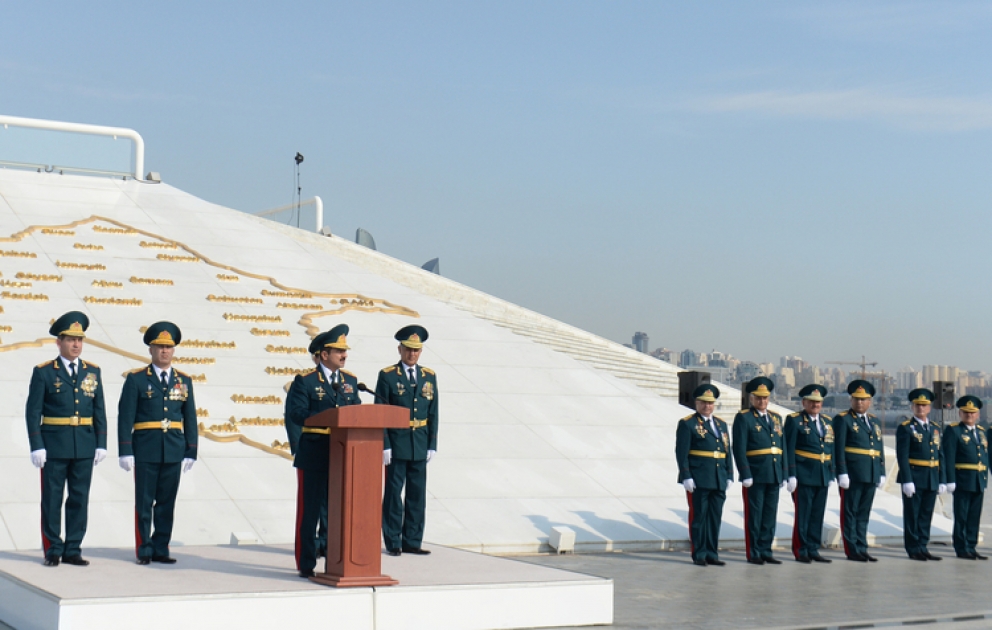 Dövlət Sərhəd Xidməti Akademiyası məzunlarının buraxılışına həsr olunmuş təntənəli mərasim keçirilib