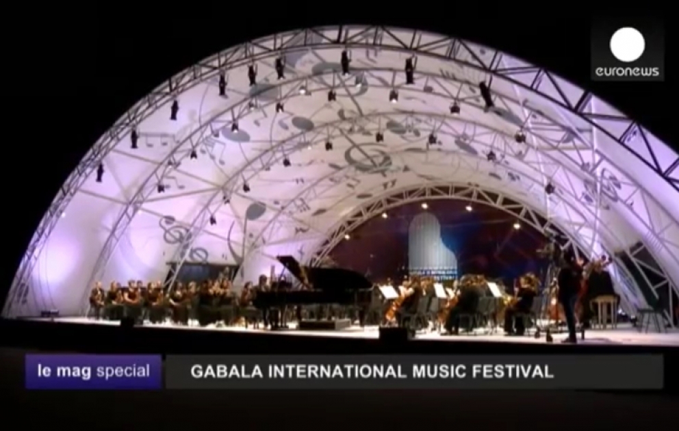 Euronews telekanalında VI Qəbələ Beynəlxalq Musiqi Festivalı haqqında süjet yayımlanıb