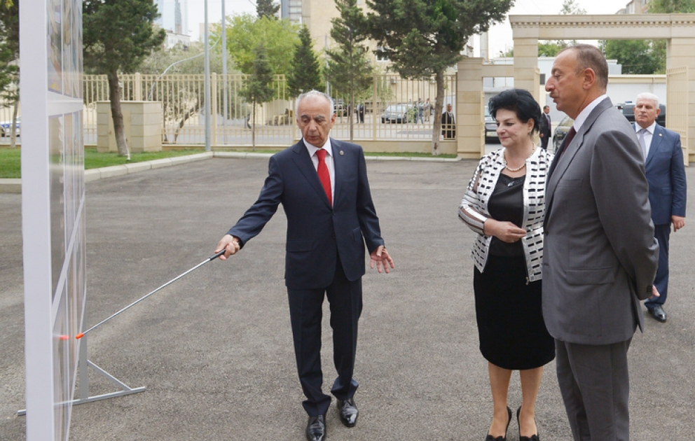 President Ilham Aliyev reviewed secondary school No. 56 in Khatai District after major overhaul and reconstruction