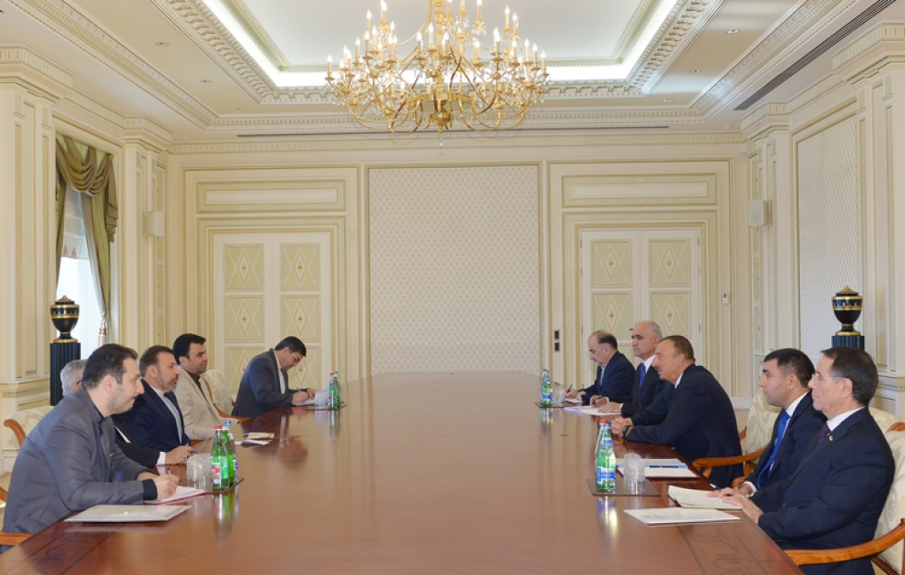 Le président azerbaïdjanais Ilham Aliyev a reçu la délégation dirigée par le ministre iranien des technologies de l’information et de la communication