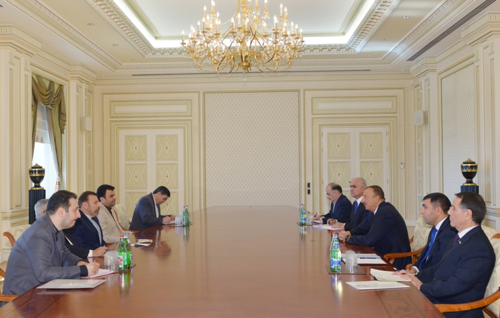 President Ilham Aliyev received a delegation led by the Iranian Minister of Communications and Information Technology